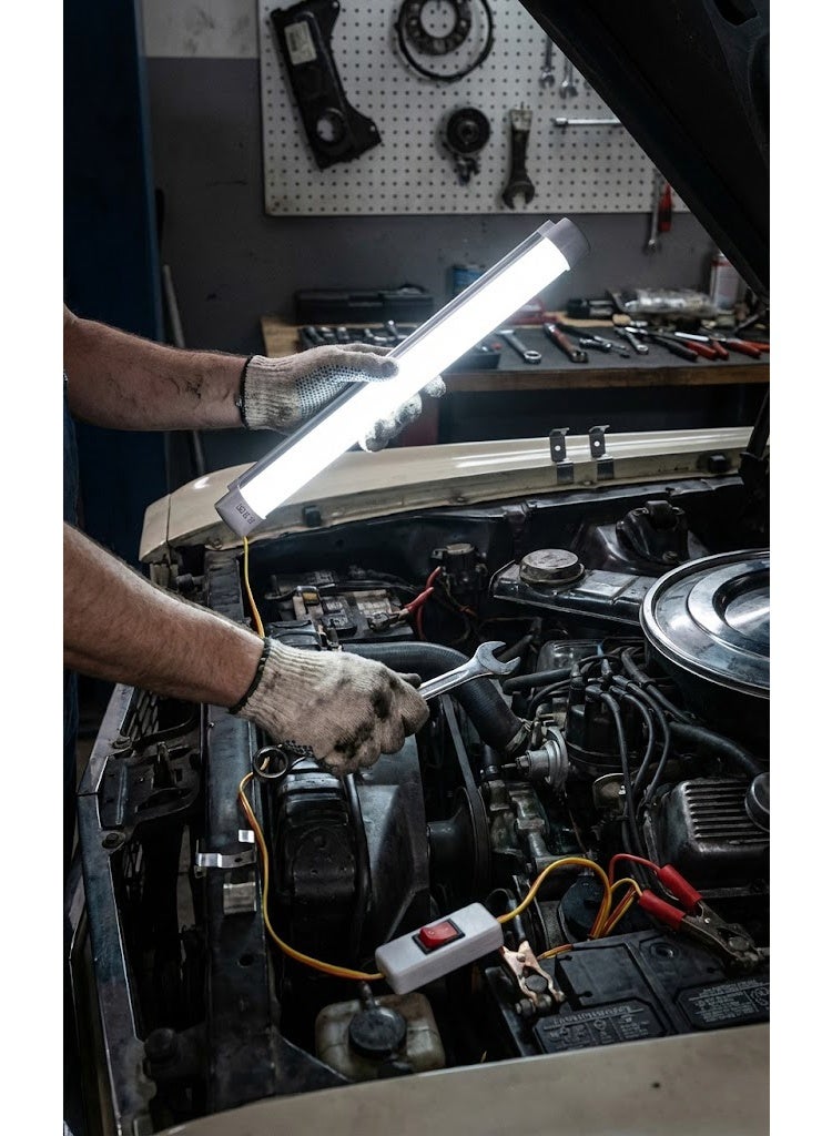 12W LED 30cm Mini Tube Light works by car's battery - High Brightness Cool White Lamp (10 Inches) for Small Rooms, Petty Shops, and Car Interior Lighting - Image 3